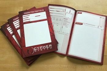 Cypher System Character Portfolios and Character Sheets