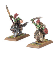 The Old World Orc and Goblin Tribes: Goblin Wolf Rider Bosses