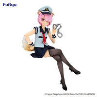 [PRZEDSPRZEDAŻ] Re:Zero Starting Life in Another World Noodle Stopper PVC Statue Ram Police Officer Cap with Dog Ears 16 cm