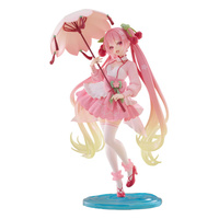 [PRZEDSPRZEDAŻ] Hatsune Miku AMP PVC Statue Newley Written Sakura Miku Sakura Dress Ver. 21 cm