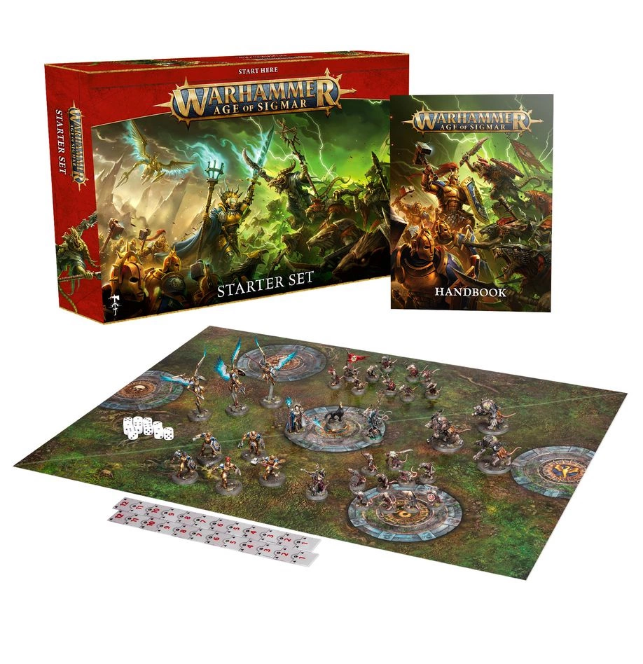 Dadi Warhammer Age Of Sigmar Slaves To Darkness - Set 16 Pezzi Tema Oscuro