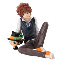 [PRZEDSPRZEDAŻ] Katekyo Hitman Reborn! G.E.M. Series PVC Statue Tsuna & Reborn Palm Size 9 cm