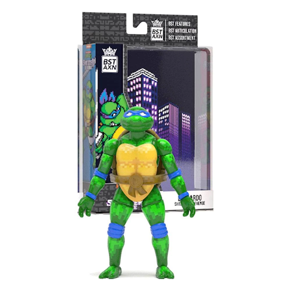 Teenage Mutant Ninja Turtles BST AXN Action Figure NES 8-Bit Leonardo ...