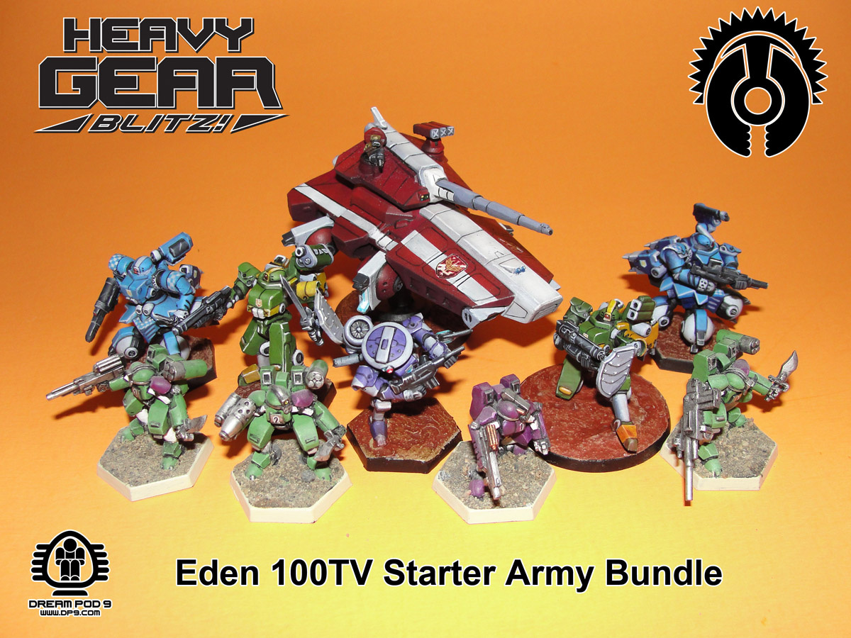 Heavy Gear Blitz! Eden 100TV Starter Army Box Gry Bitewne / Figurki