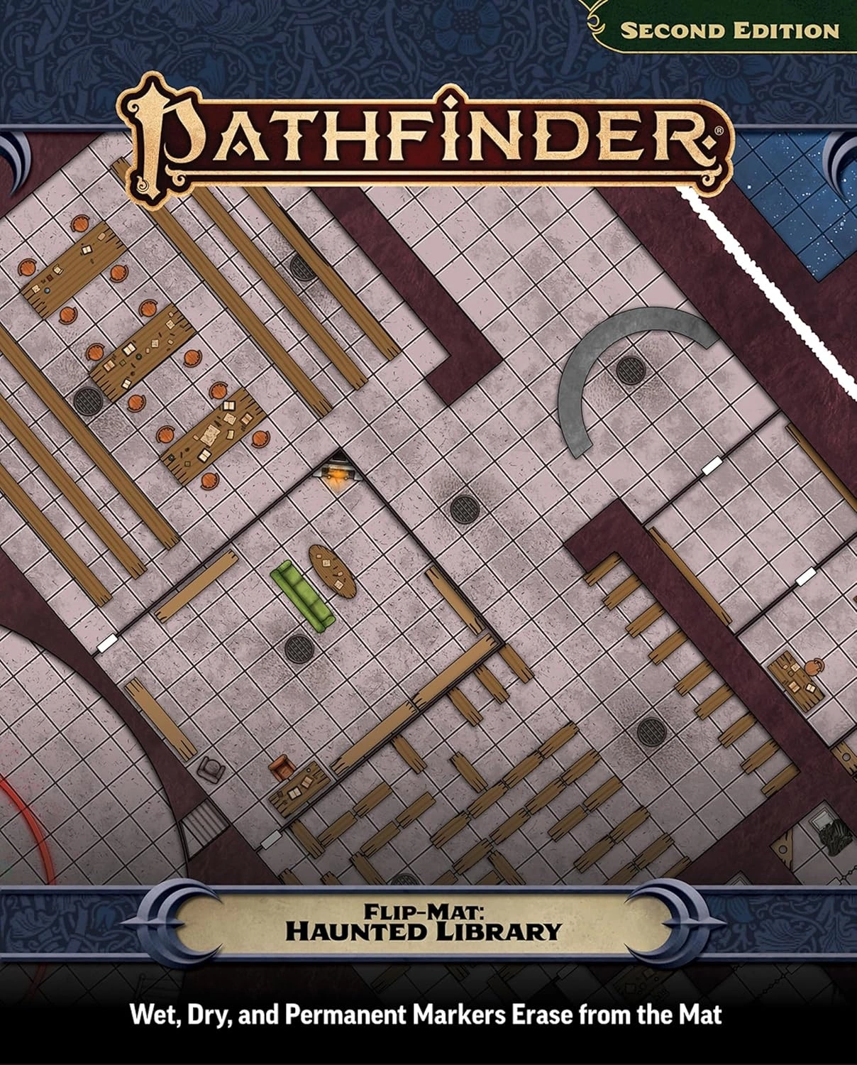 [PRZEDSPRZEDAŻ] Pathfinder Flip-Mat: Haunted Library | RPG według ...