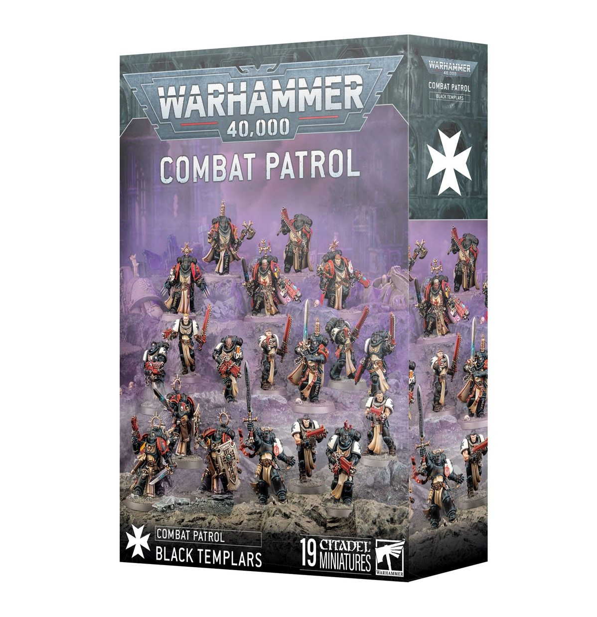Games Workshop Warhammer 40,000 Combat Patrol Raven Guard – 17 Figurines Space Marines, Jump Pack Captain, Infiltrateurs, Invictor, Patrouille Complète