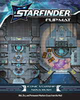 Starfinder Flip-Mat: Iconic Starship—Nova Rush