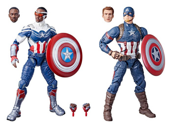 Marvel Legends Action Figure 2-Pack 2022 Captain America: Sam Wilson & Steve Rogers 15 cm