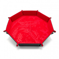 CritStones Folding Dice Tray Dragon Skin Edition Red