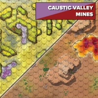 Battletech Battlemat Alien Worlds: Caustic Valley / Mines