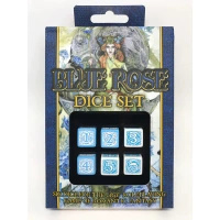 Blue Rose Dice Set