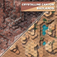 Battletech Battlemat Crystalin Valley / Badlands