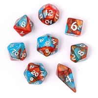 8pcs RPG Dice Set Bard's Cloak