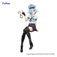 Re:Zero Starting Life in Another World Noodle Stopper PVC Statue Rem Police Officer Cap with Dog Ears 14 cm