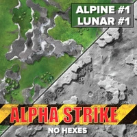Battletech Battlemat Alpha Strike : Alpine 1 / Lunar 1
