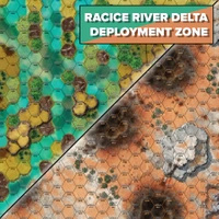 Battletech Battlemat Battles of Tukayyid: Racice River Delta / Deployment Zone