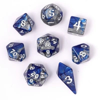 8pcs RPG Dice Set Paladin Steel