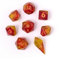 8pcs RPG Dice Set Phoenix Feather