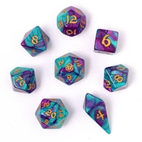 8pcs RPG Dice Set Frostbloom