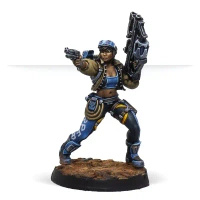 Infinity: PanOceania Dr. Priya Harper, Archeo-raider (Plasma Carbine)